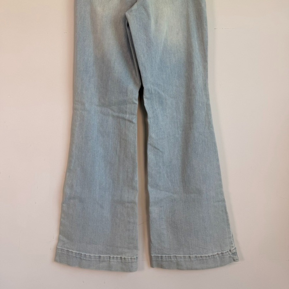 Judy Blue Wide Leg Jeans Size 28 Blue Boho Stretch High Rise - Picture 7 of 10
